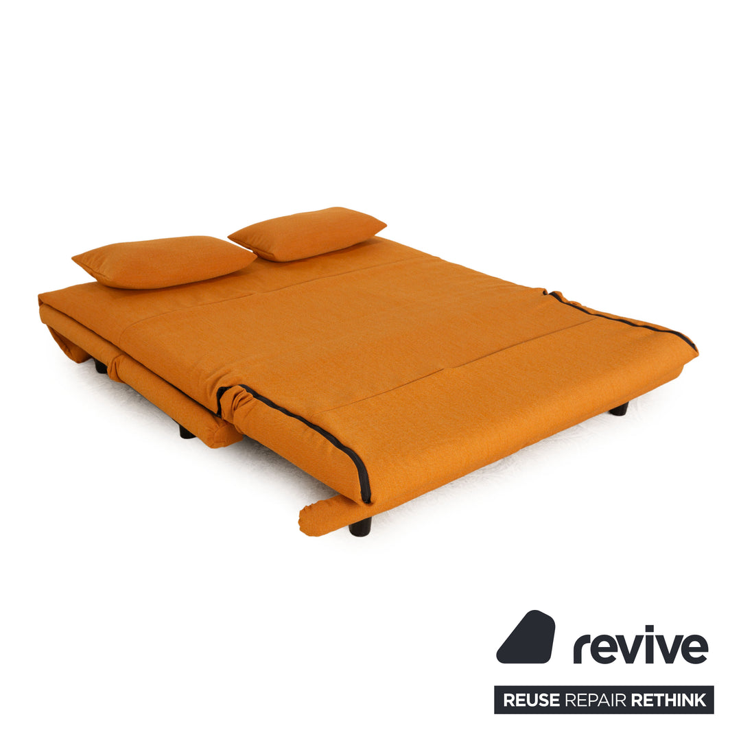 ligne roset Multy stof trepersoners orange sovefunktion sofa couch sovesofa nypolstret