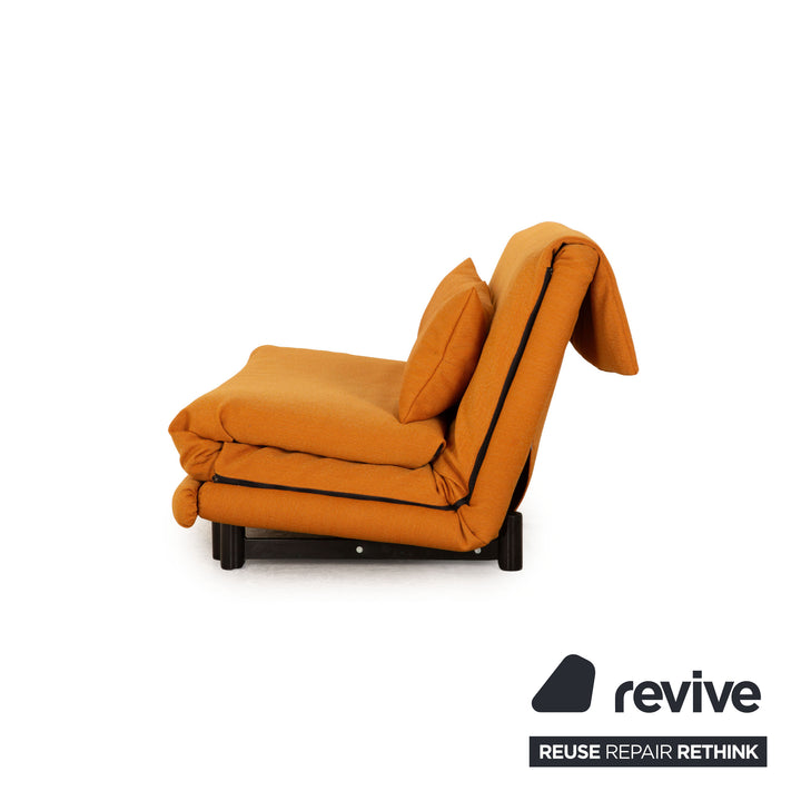ligne roset Multy stof trepersoners orange sovefunktion sofa couch sovesofa nypolstret