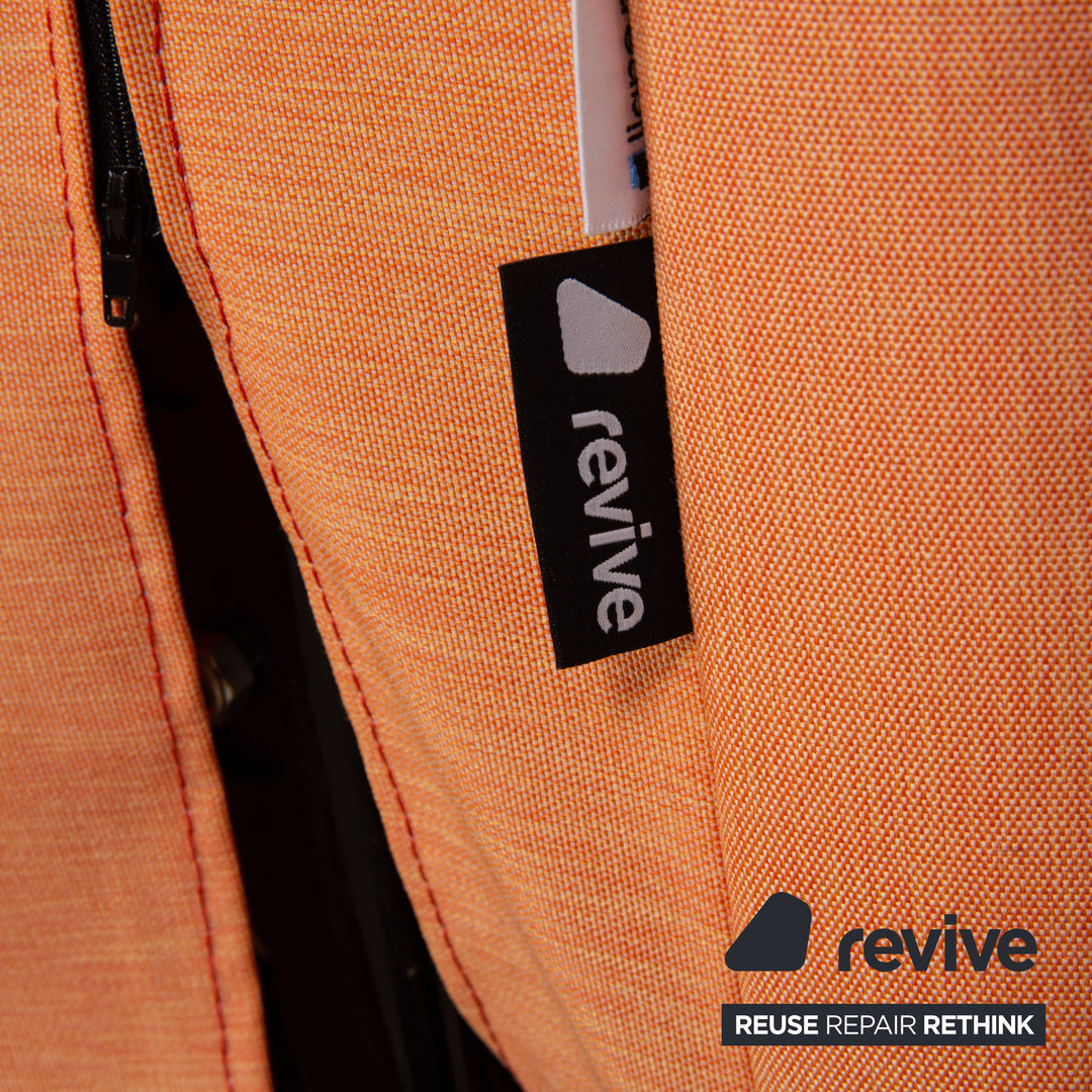 ligne roset Multy fabric three-seater orange sofa couch sleep function armrest new cover