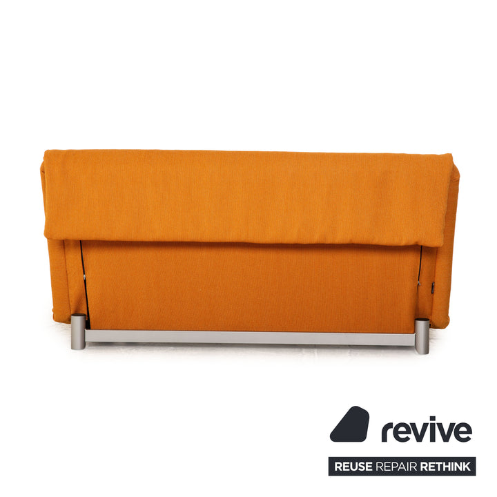 ligne roset Multy Stoff Dreisitzer Orange Sofa Couch Schlaffunktion Neubezug