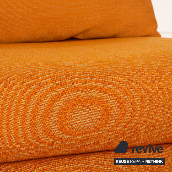ligne roset Multy Stoff Dreisitzer Orange Sofa Couch Schlaffunktion Neubezug