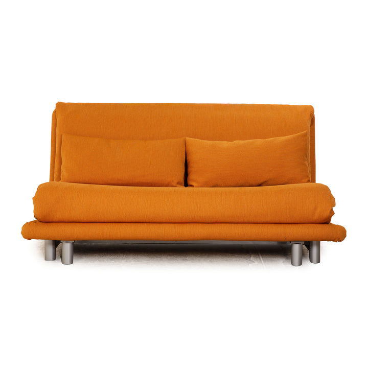 ligne roset Multy Stoff Dreisitzer Orange Sofa Couch Schlaffunktion Neubezug