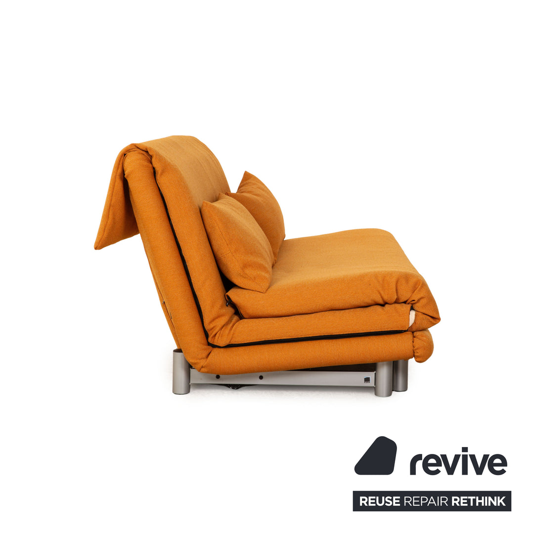 ligne roset Multy Stoff Dreisitzer Orange Sofa Couch Schlaffunktion Neubezug