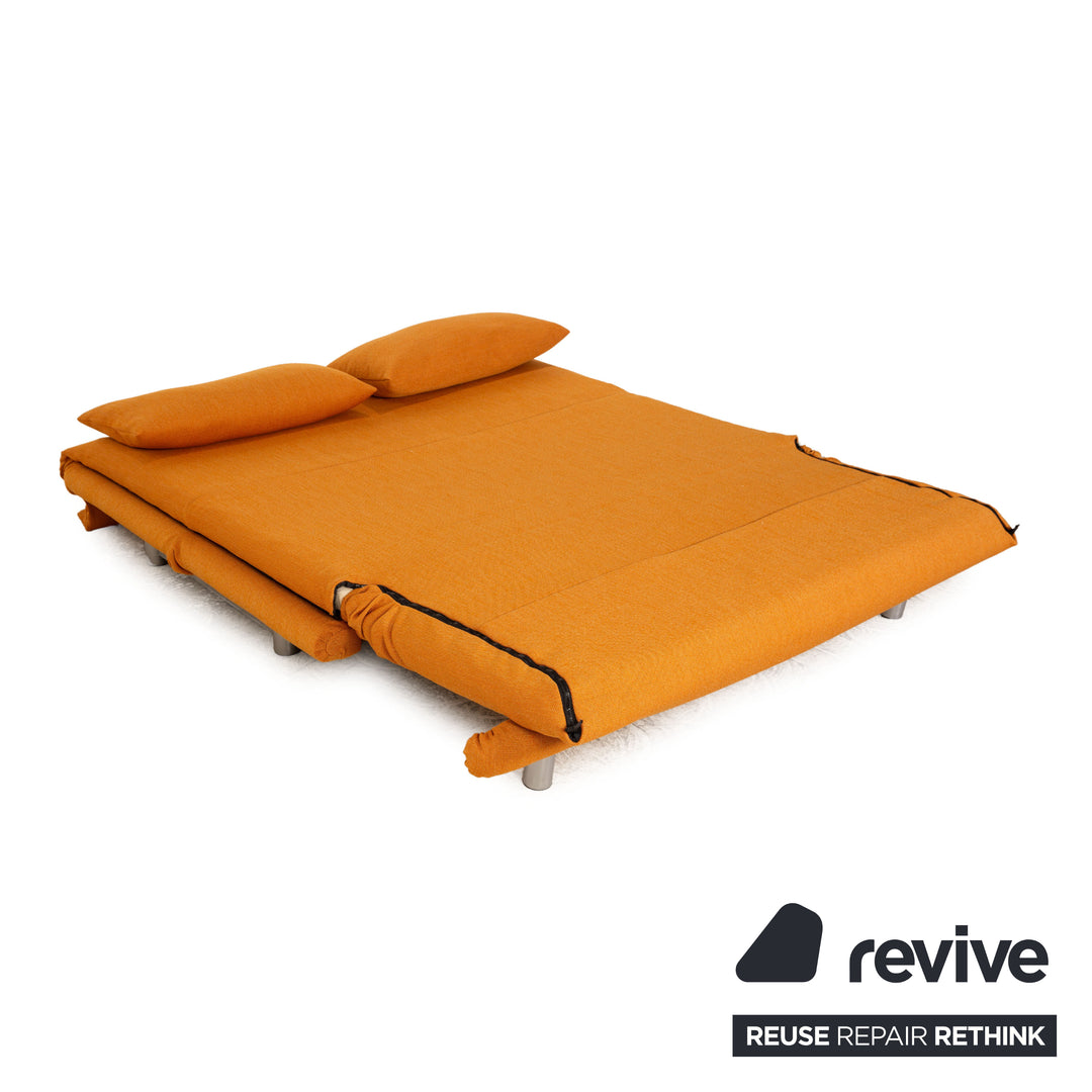 ligne roset Multy Stoff Dreisitzer Orange Sofa Couch Schlaffunktion Neubezug