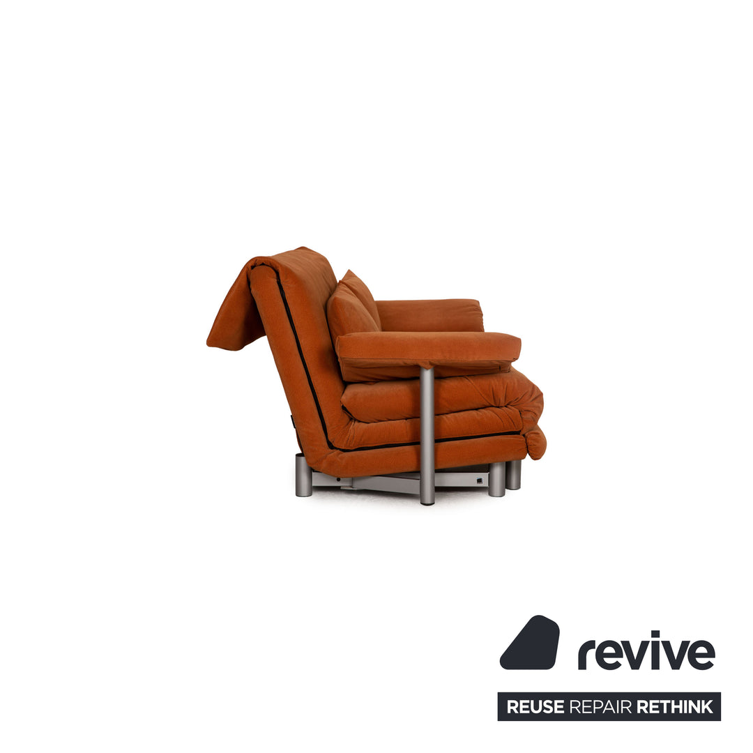ligne roset Multy fabric three-seater orange sofa couch sofa bed new cover