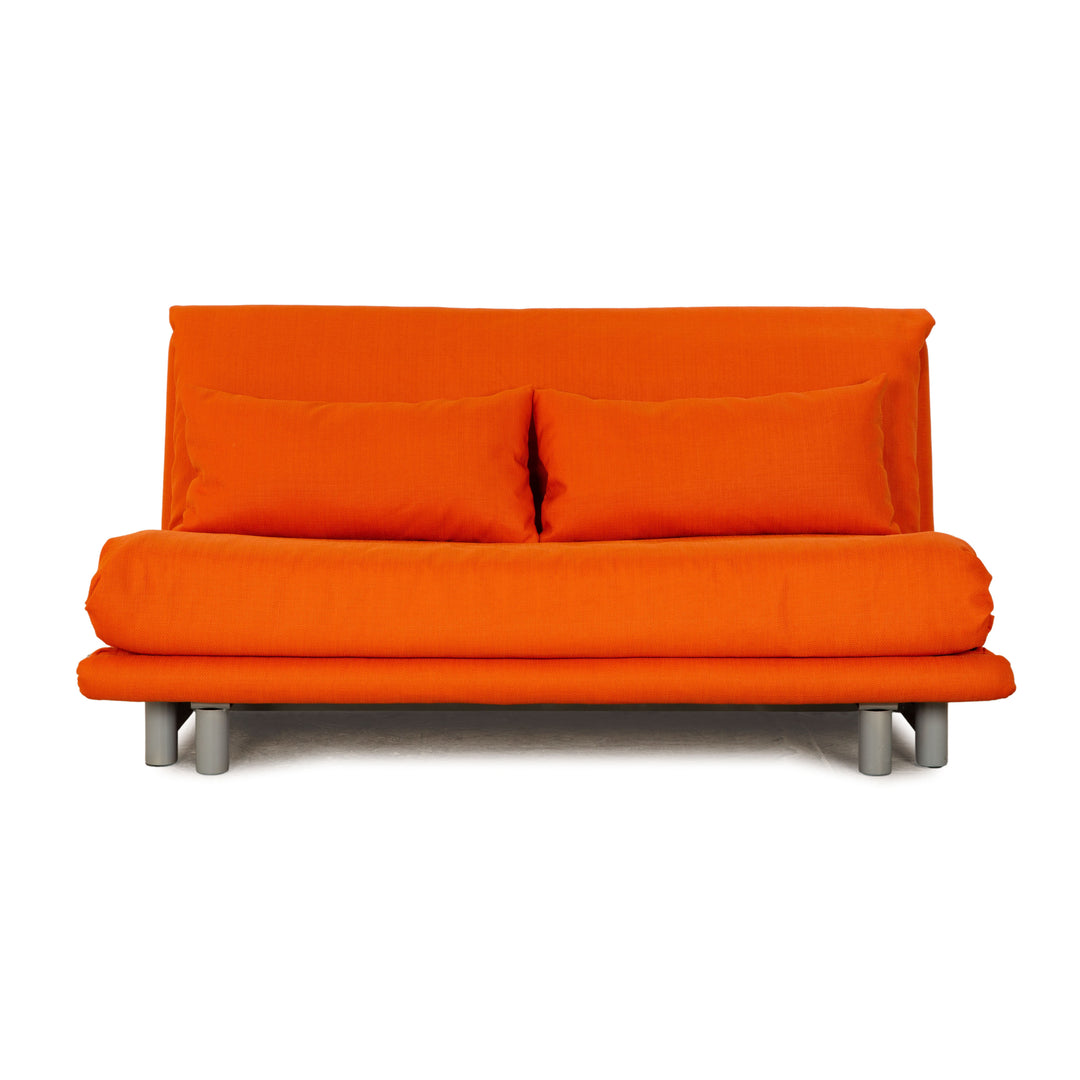 ligne roset Multy stof trepersoners orange sofa sovesofa ombetrukket
