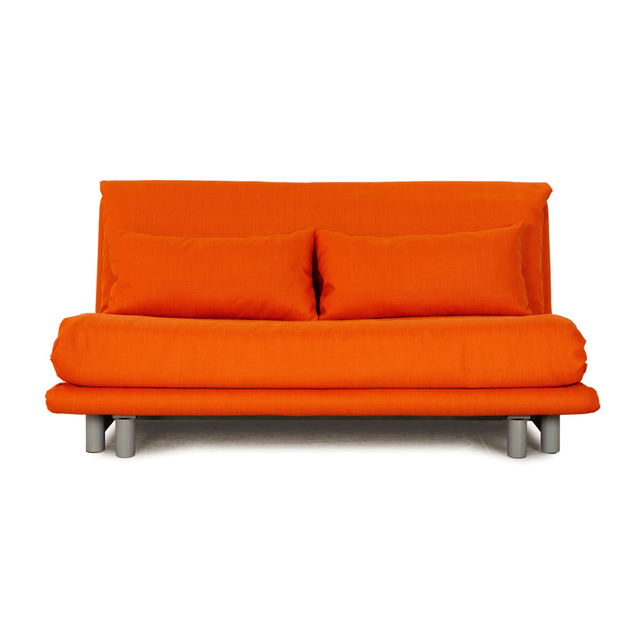ligne roset Multy stof trepersoners orange sofa sovesofa ombetrukket