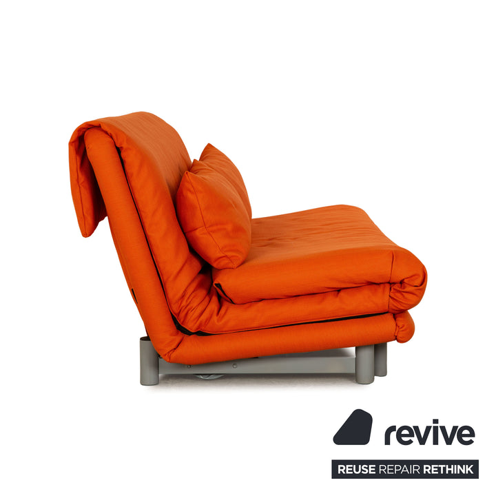 ligne roset Multy stof trepersoners orange sofa sovesofa ombetrukket