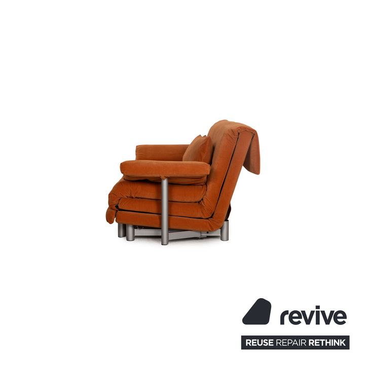 ligne roset Multy fabric three-seater orange sofa couch sofa bed new cover