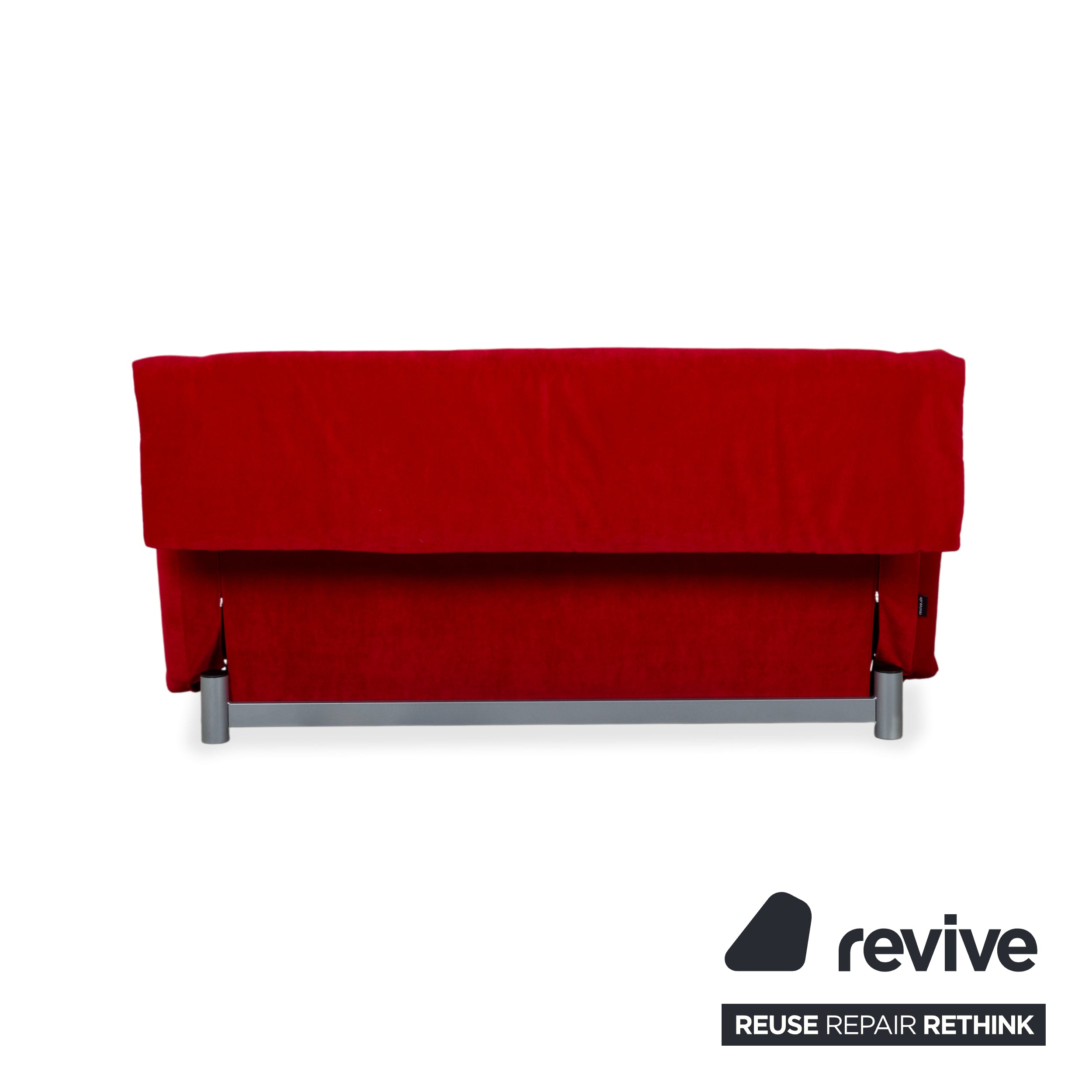 Ligne Roset Multy Fabric Three-Seater Red Manual Function Sleeping Function New Upholstery MELIA FR 850