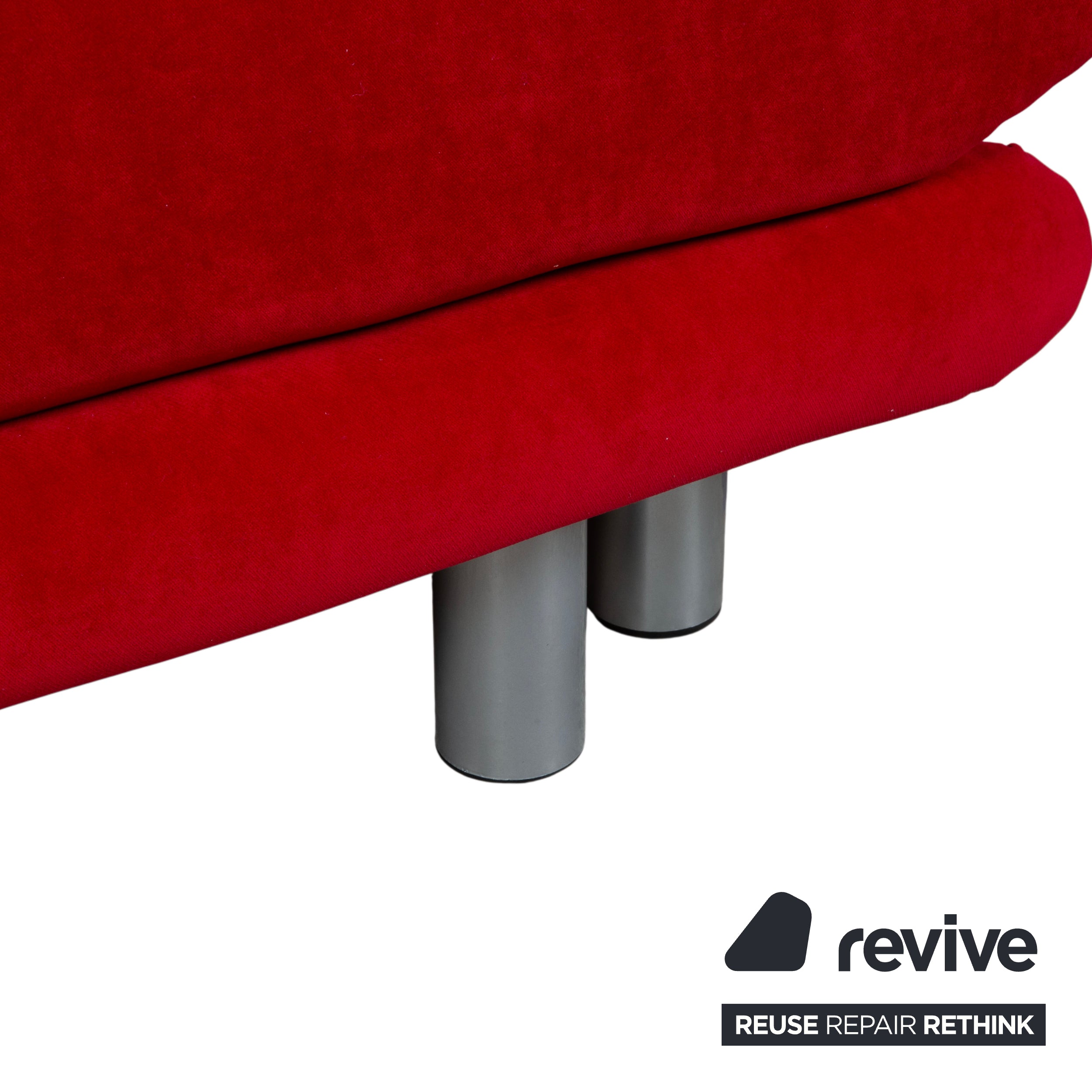 Ligne Roset Multy Fabric Three-Seater Red Manual Function Sleeping Function New Upholstery MELIA FR 850
