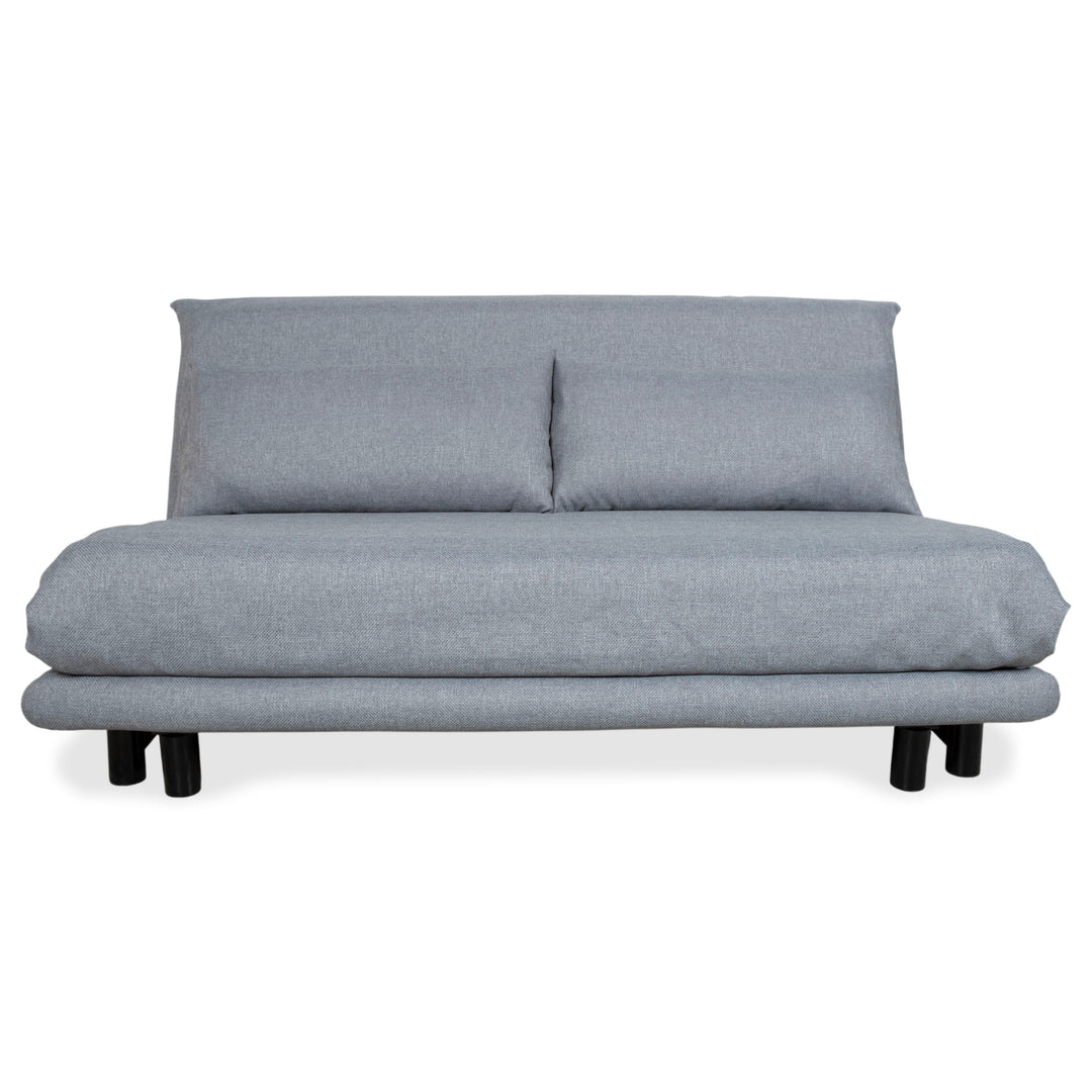 Ligne Roset Multy Stoff Dreisitzer Grau Schwarz manuelle Funktion Sofa Couch Schlafsofa Neubezug