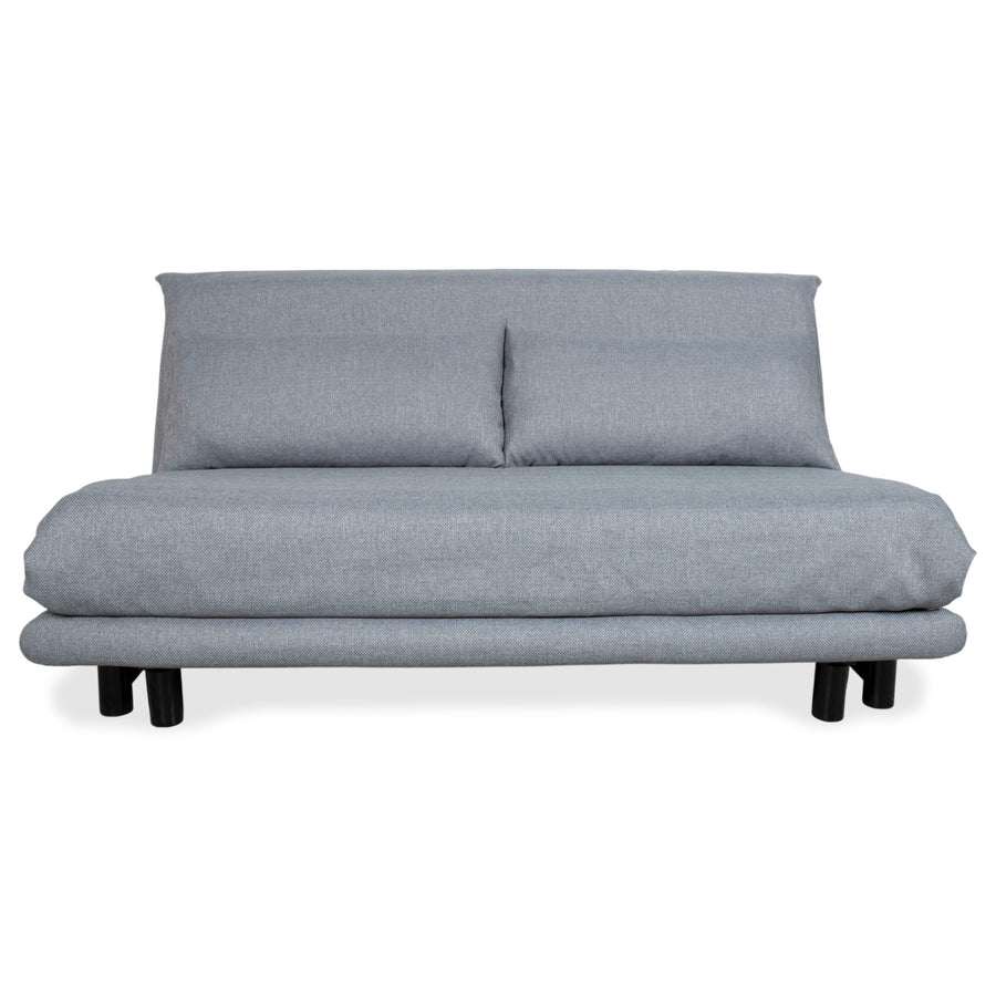 Ligne Roset Multy Fabric Three-Seater Grey Black Manual Function Sofa Couch Sofa Bed New Upholstery