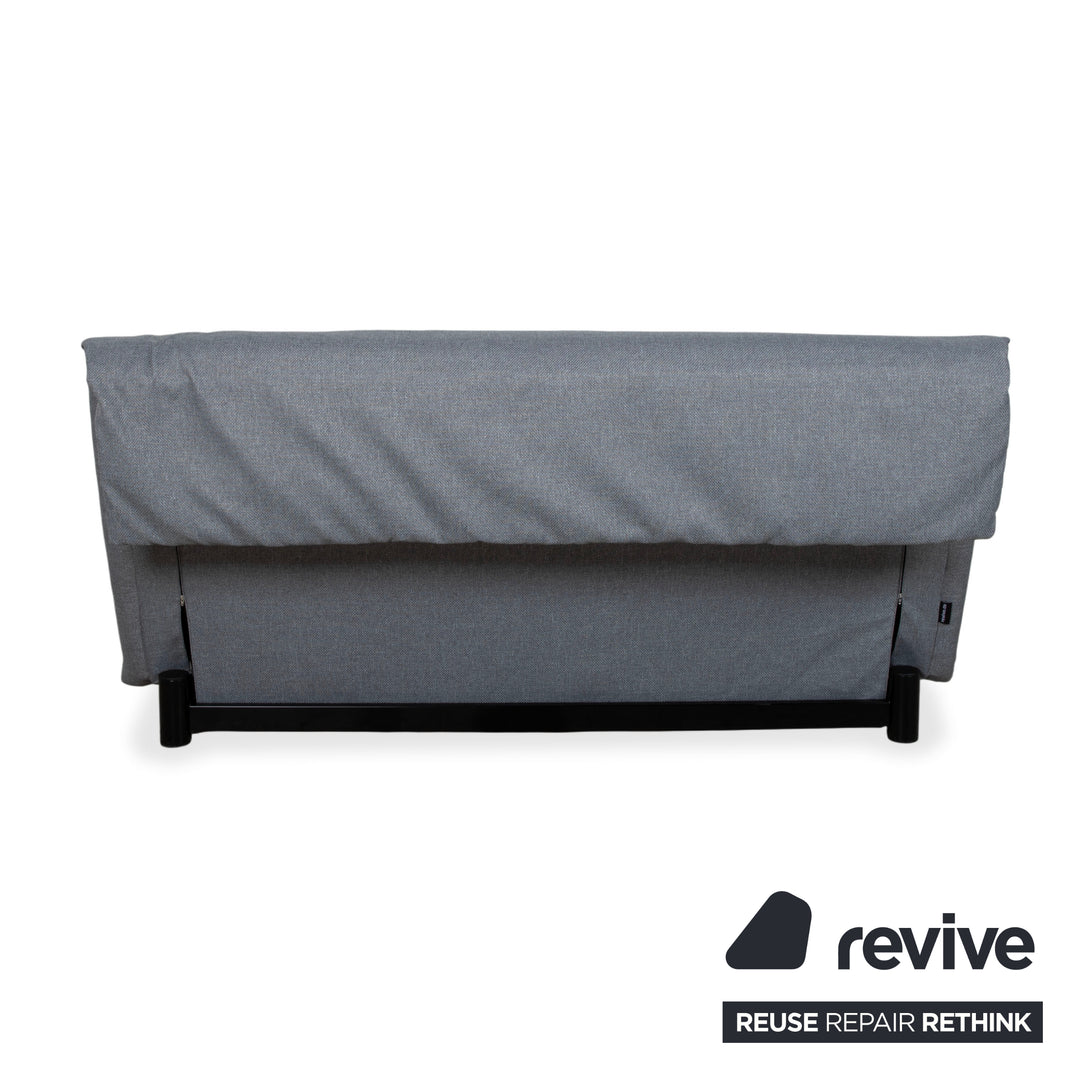 Ligne Roset Multy Stoff Dreisitzer Grau Schwarz manuelle Funktion Sofa Couch Schlafsofa Neubezug