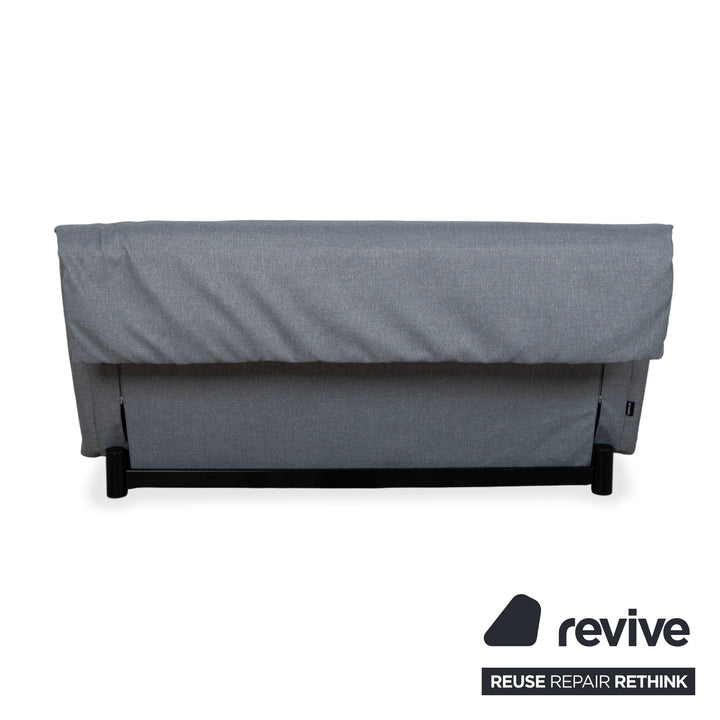Ligne Roset Multy Stoff Dreisitzer Grau Schwarz manuelle Funktion Sofa Couch Schlafsofa Neubezug