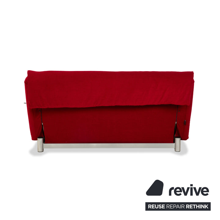 Ligne Roset Multy Stoff Dreisitzer Rot Schlaffunktion Neubezug