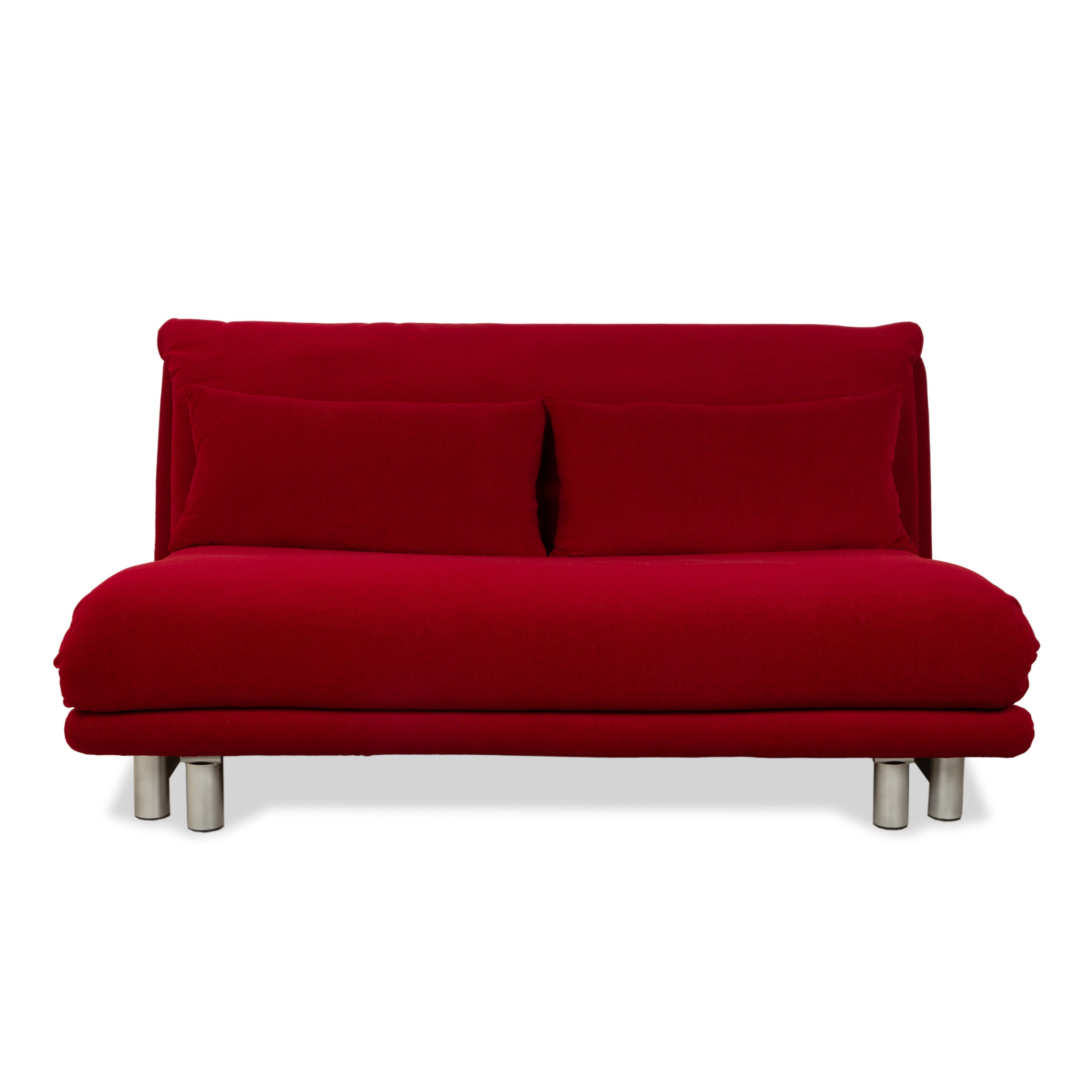 Housse neuve pour canapé trois places Ligne Roset Multy en tissu rouge fonction couchage