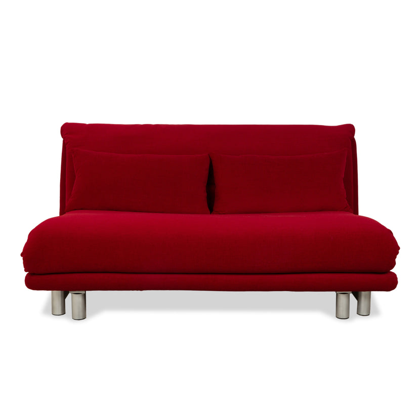 Housse neuve pour canapé trois places Ligne Roset Multy en tissu rouge fonction couchage