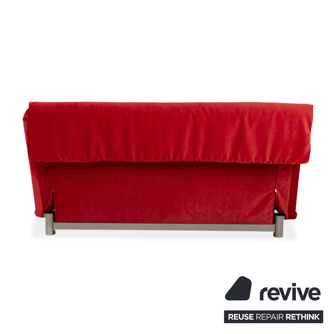 Ligne Roset Multy Stoff Dreisitzer Rot Schlaffunktion Neubezug
