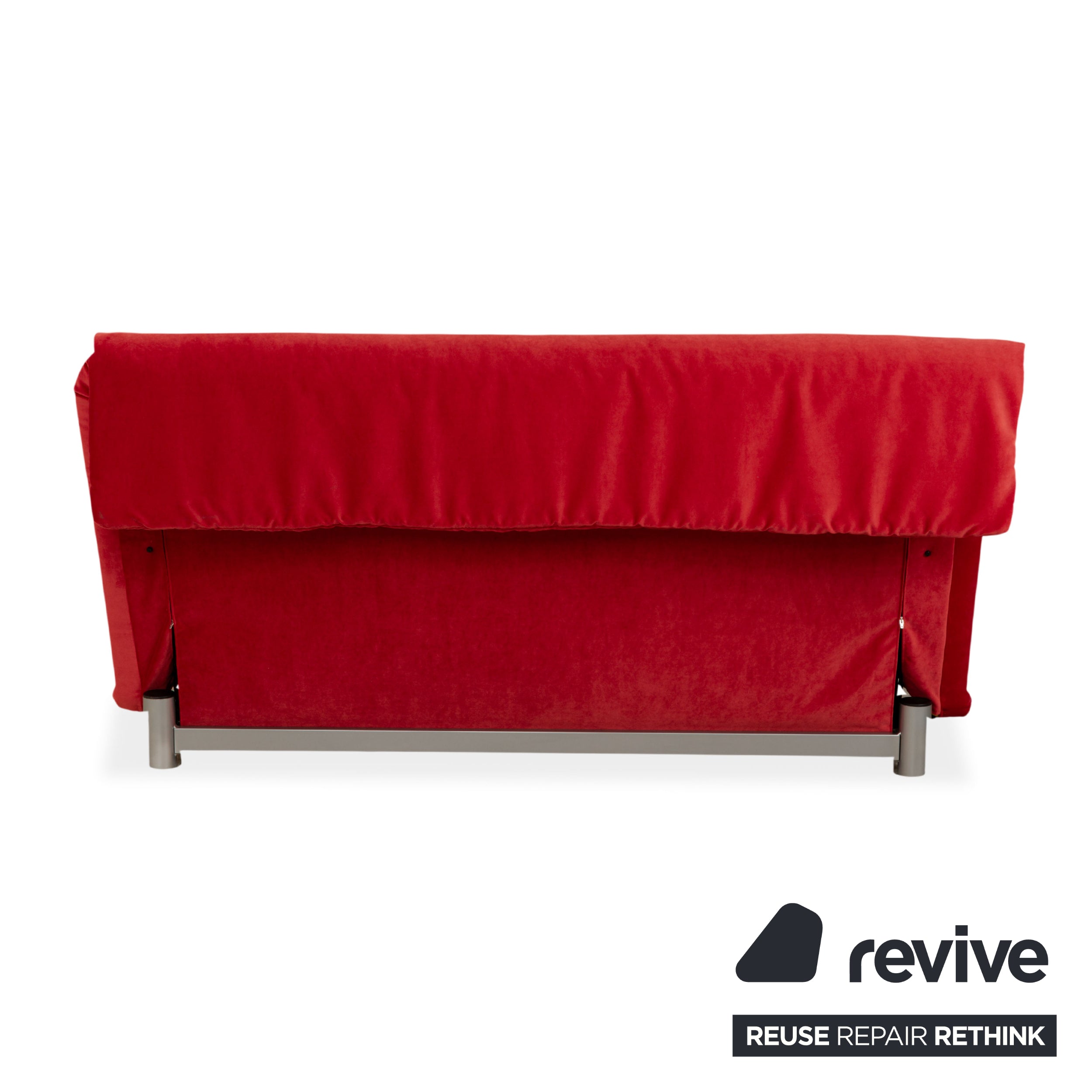 Housse neuve pour canapé trois places Ligne Roset Multy en tissu rouge fonction couchage