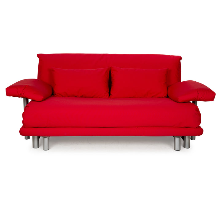Housse neuve pour canapé trois places Ligne Roset Multy en tissu rouge fonction couchage