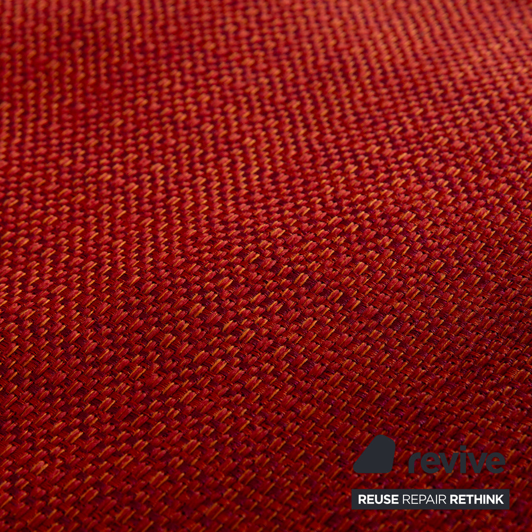 Ligne Roset Multy Stoff Dreisitzer Rot Sofa Couch manuelle Funktion Schlafsofa inkl. Armlehnen
