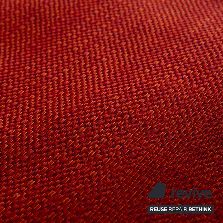 Ligne Roset Multy Stoff Dreisitzer Rot Sofa Couch manuelle Funktion Schlafsofa inkl. Armlehnen