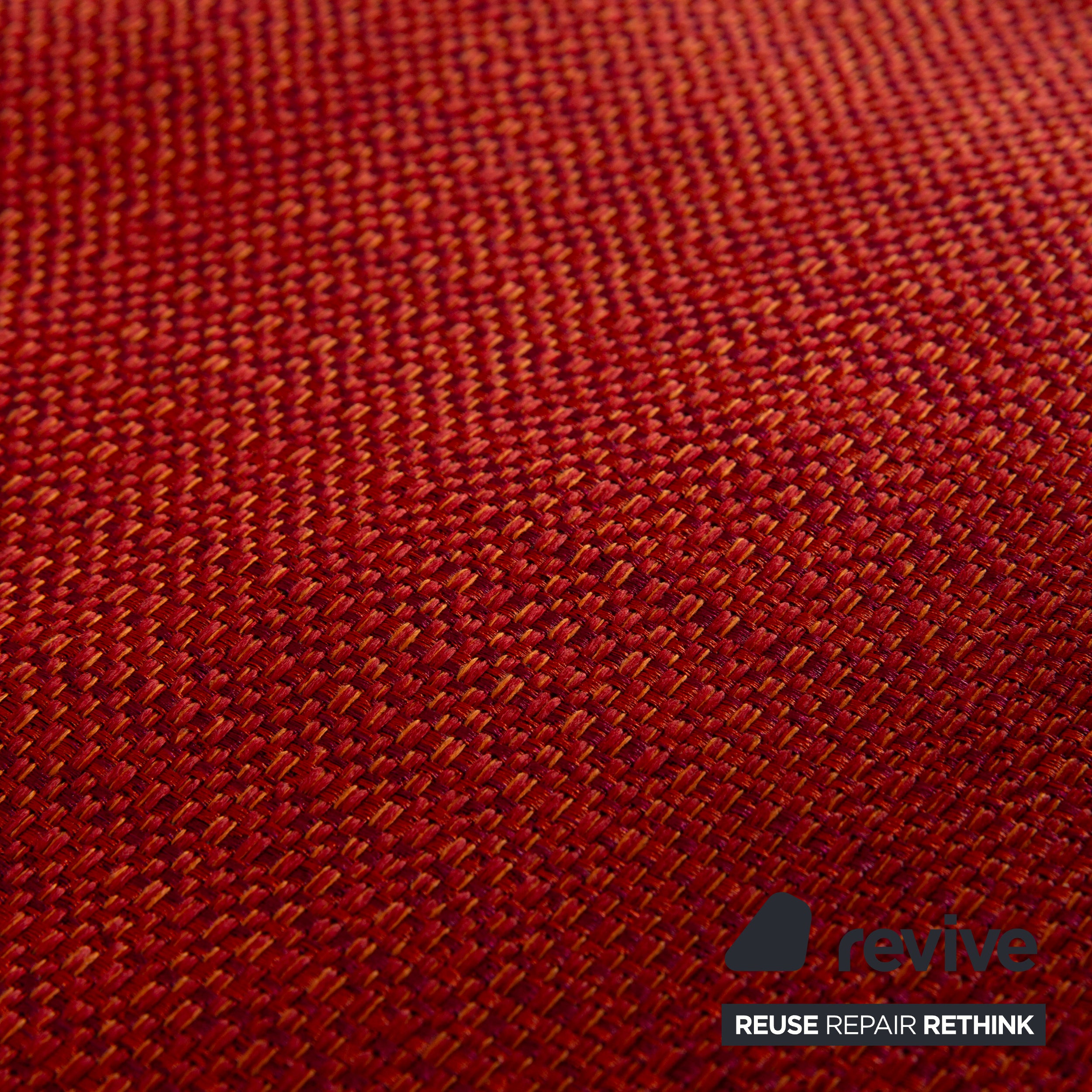 Ligne Roset Multy Stoff Dreisitzer Rot Sofa Couch manuelle Funktion Schlafsofa inkl. Armlehnen
