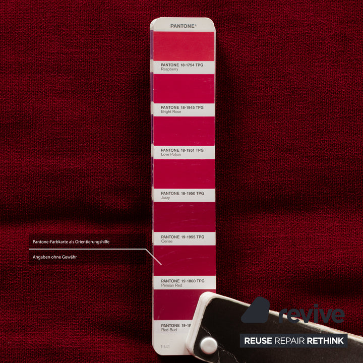 Ligne Roset Multy tissu trois places rouge vin rouge fonction manuelle fonction sommeil nouvelle housse