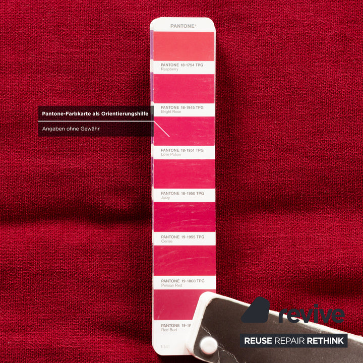 Ligne Roset Multy tissu trois places rouge vin rouge fonction manuelle fonction sommeil nouvelle housse