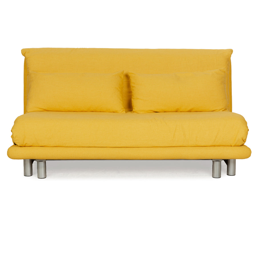 Ligne Roset Multy Stoff Dreisitzer Schlafsofa Gelb Couch Sofa Schlaffunktion Neubezug