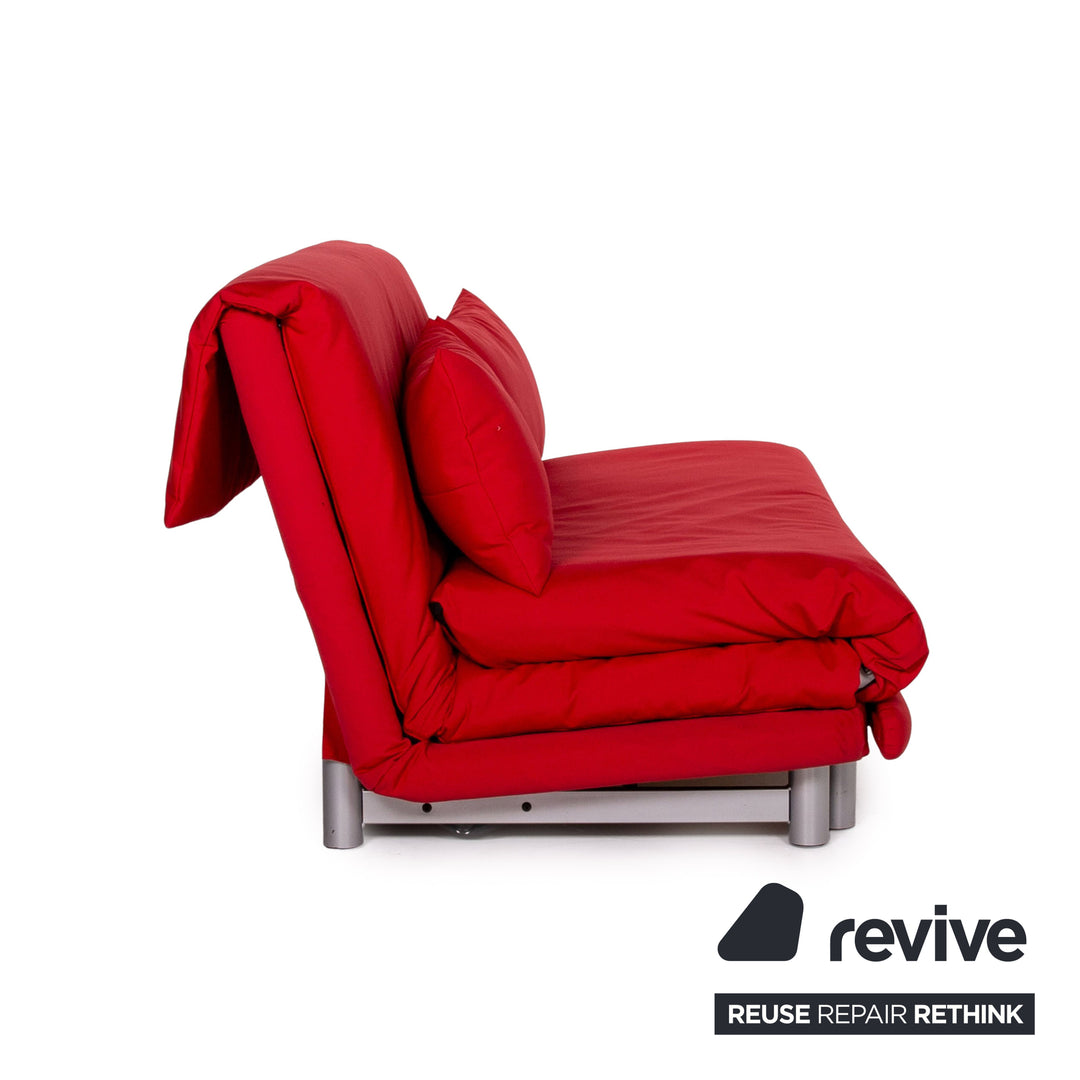 Ligne roset Multy tissu canapé lit rouge rose canapé fonction sommeil canapé #11223