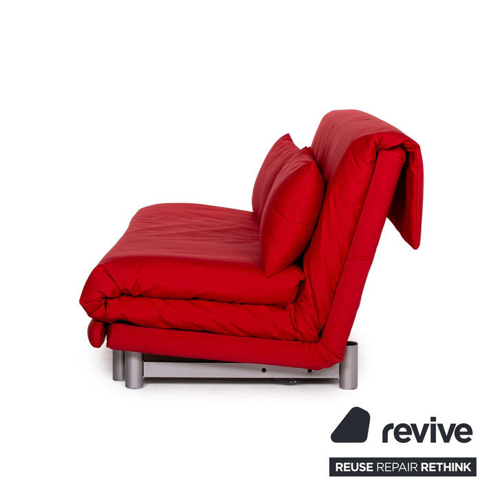 Ligne roset Multy tissu canapé lit rouge rose canapé fonction sommeil canapé #11223