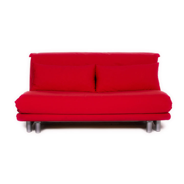 Ligne roset Multy tissu canapé lit rouge rose canapé fonction sommeil canapé #11223