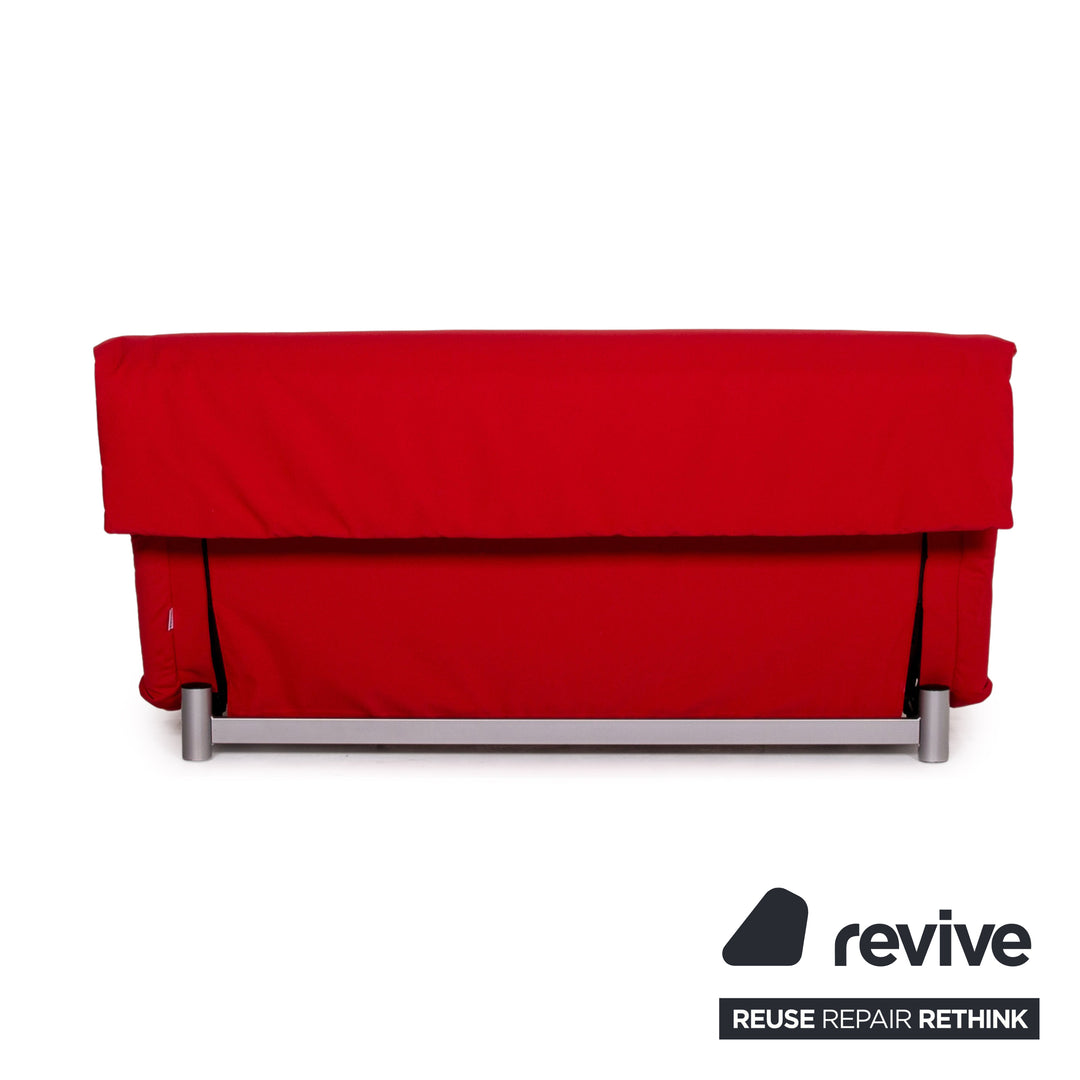 ligne roset Multy Fabric Sofa Bed Red Pink Sofa Sleep Function Couch #11223