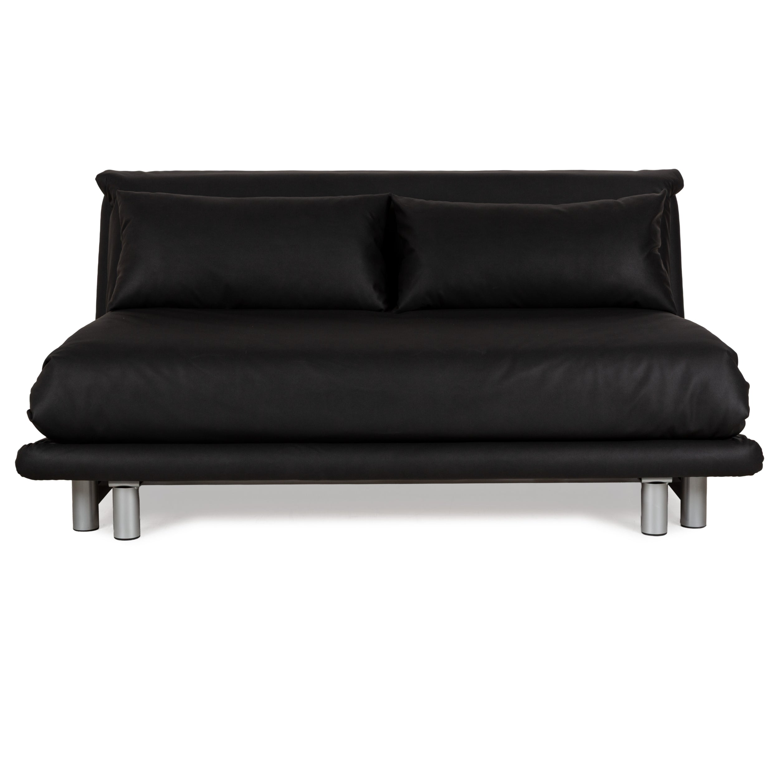 Ligne Roset Multy fabric three-seater black anthracite manual function sofa couch sofa bed vegan textile leather new cover