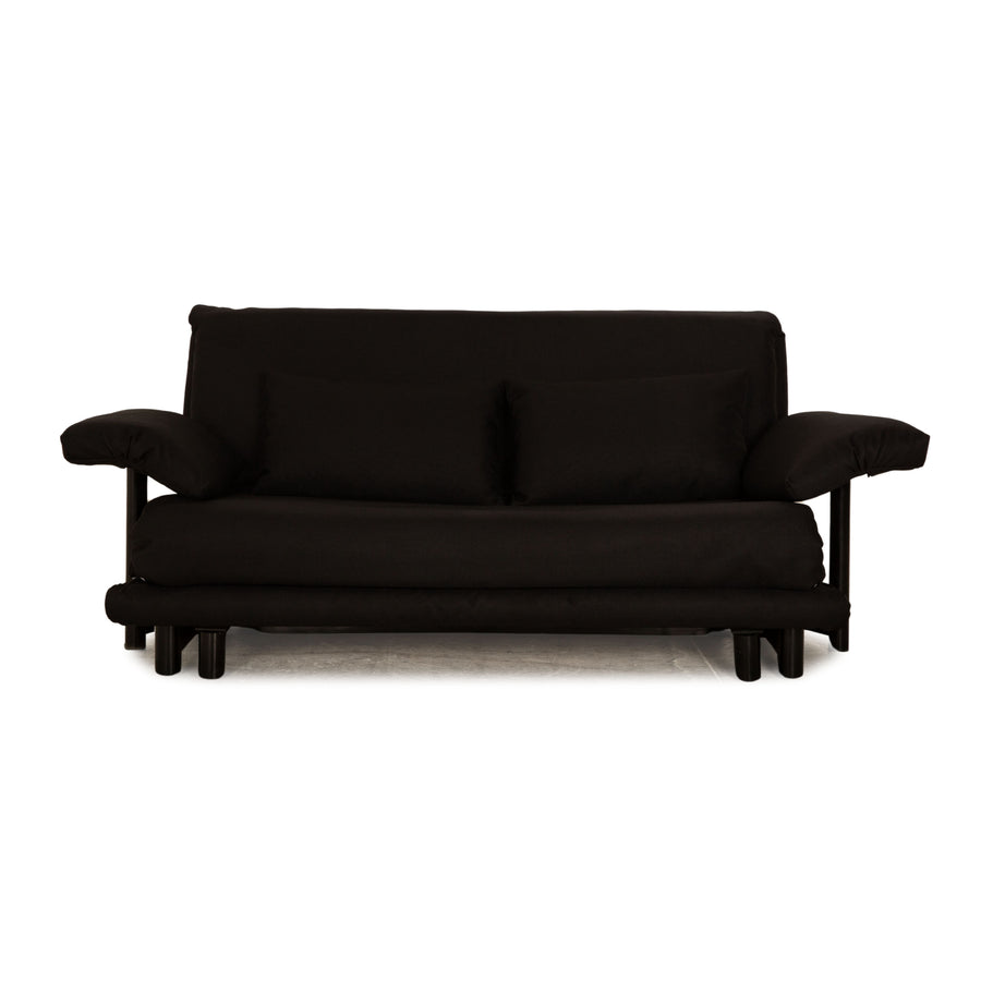 ligne roset Multy fabric three-seater black sofa couch sofa bed including armrests new cover