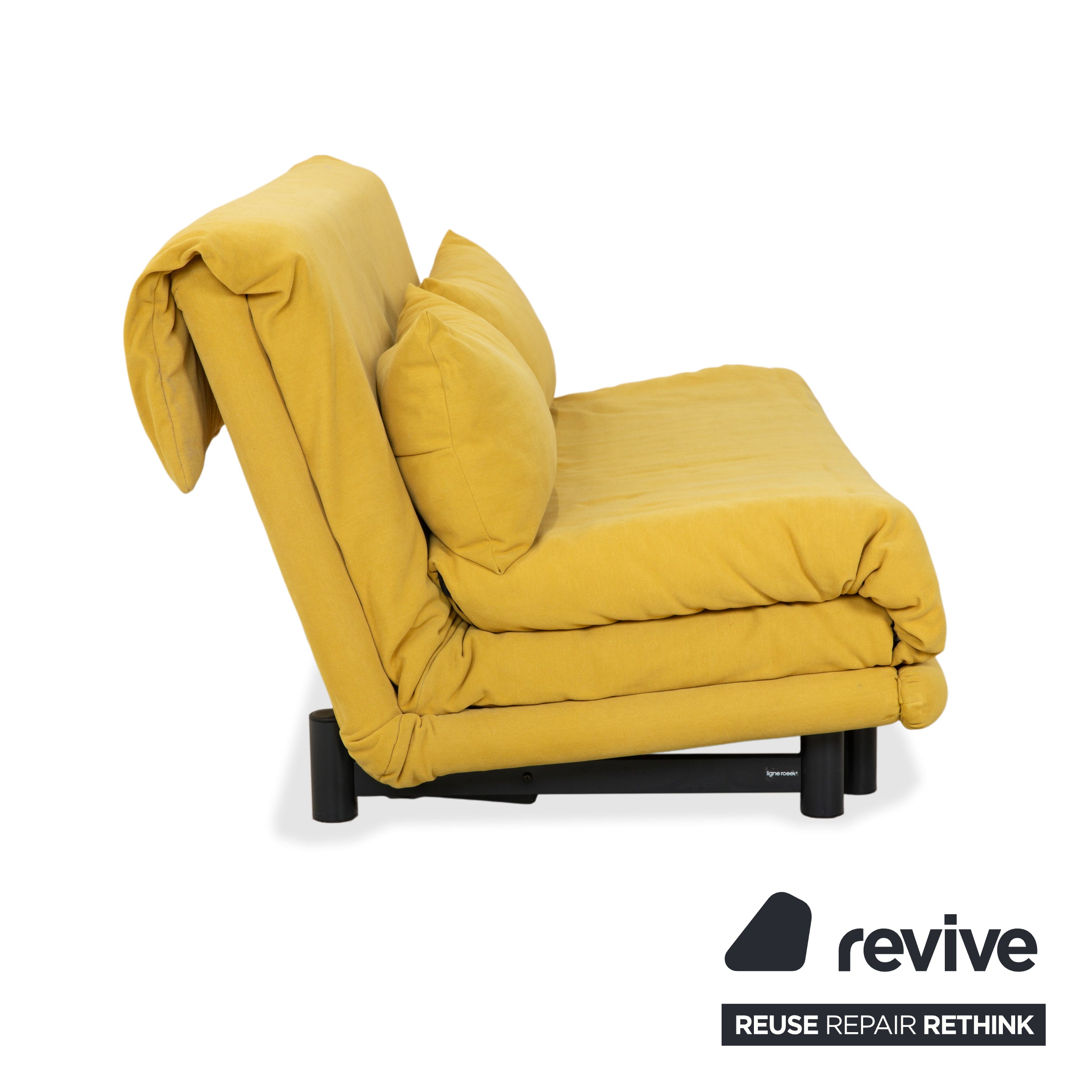 ligne roset Multy Stoff Dreisitzer Gelb Senfgelb Sofa Couch