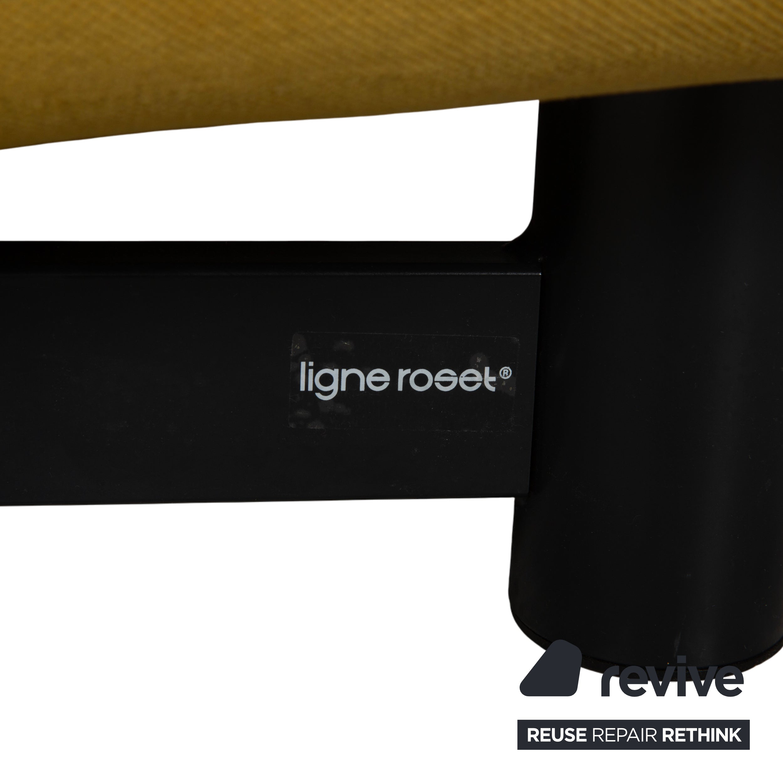 ligne roset Multy Stoff Dreisitzer Gelb Senfgelb Sofa Couch