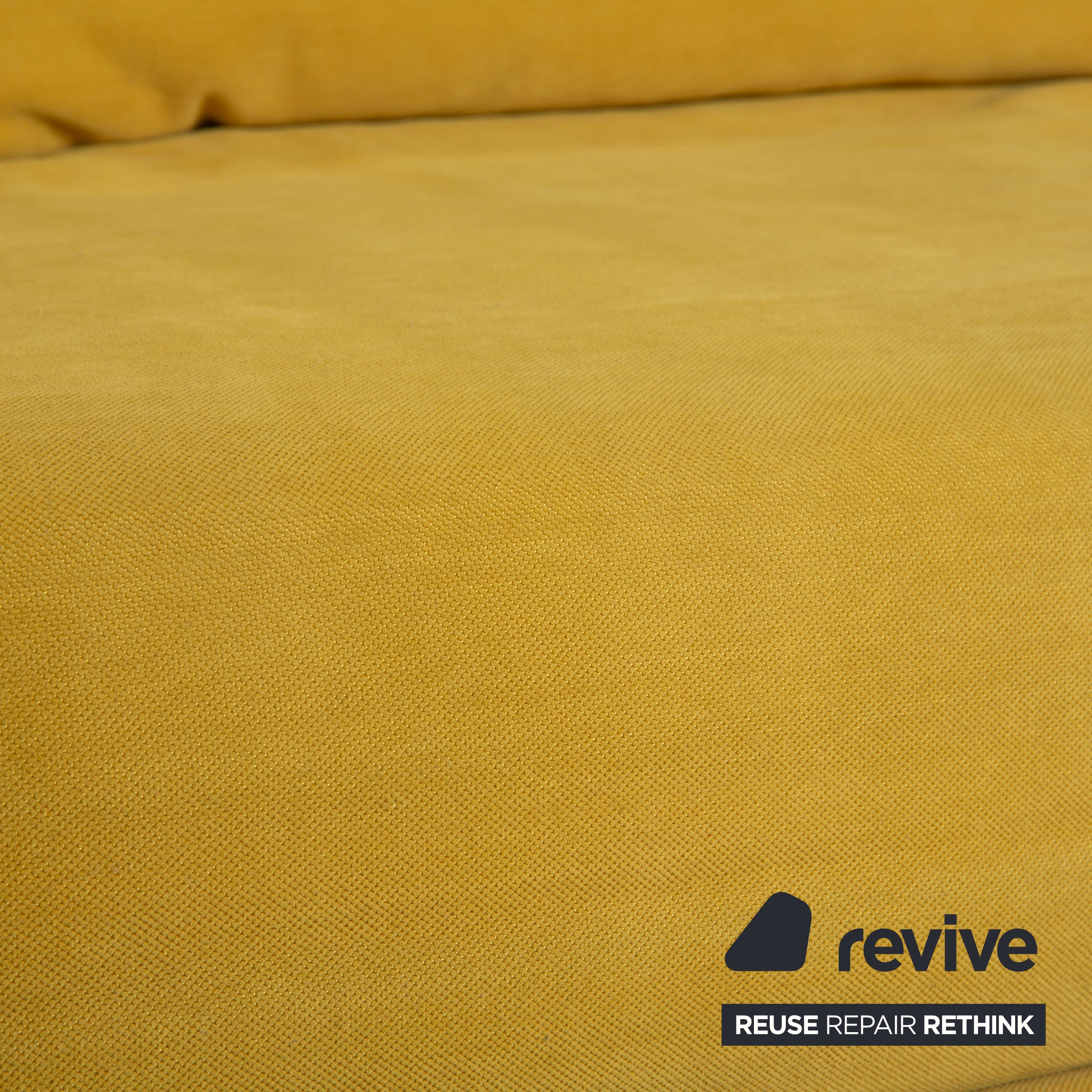 ligne roset Multy Stoff Dreisitzer Gelb Senfgelb Sofa Couch