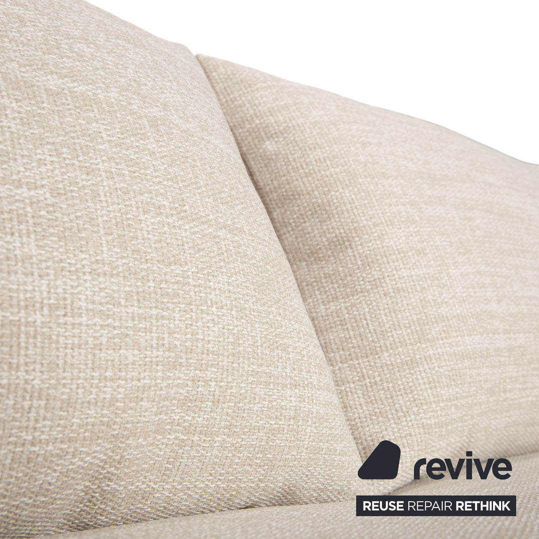 Ligne Roset Multy Stoff Dreisitzer Sofa Beige Couch manuelle Schlaffunktion inkl. Armlehnen Neubezug PALMA PRO 4600