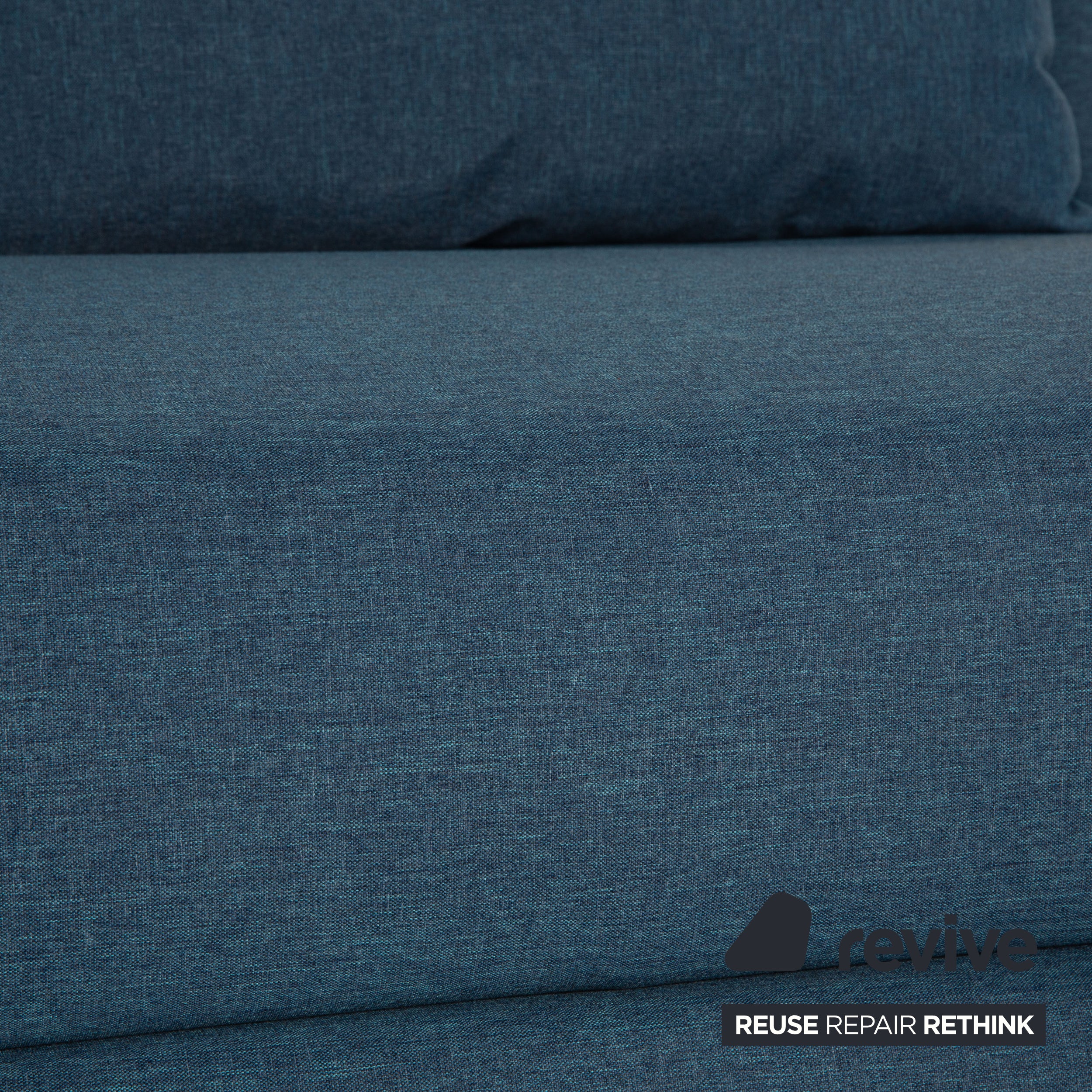 ligne roset Multy Stoff Dreisitzer Sofa Blau Couch Schlafsofa Neubezug