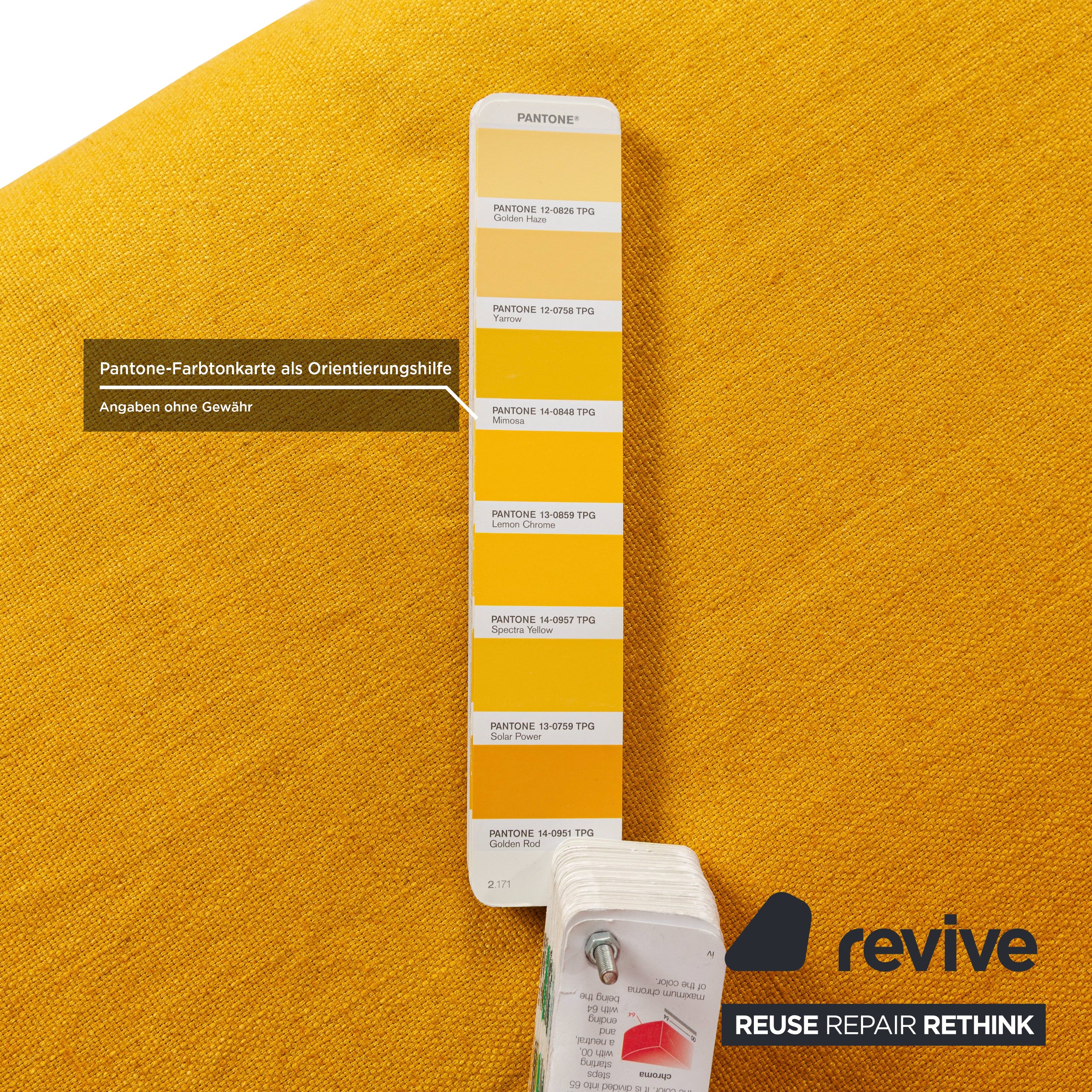 Canapé trois places en tissu Ligne Roset Multy jaune, fonction manuelle, fonction couchage