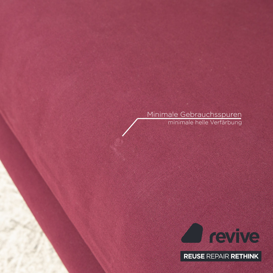 Ligne roset Multy tissu 3 places violet fonction manuelle fonction sommeil canapé canapé convertible