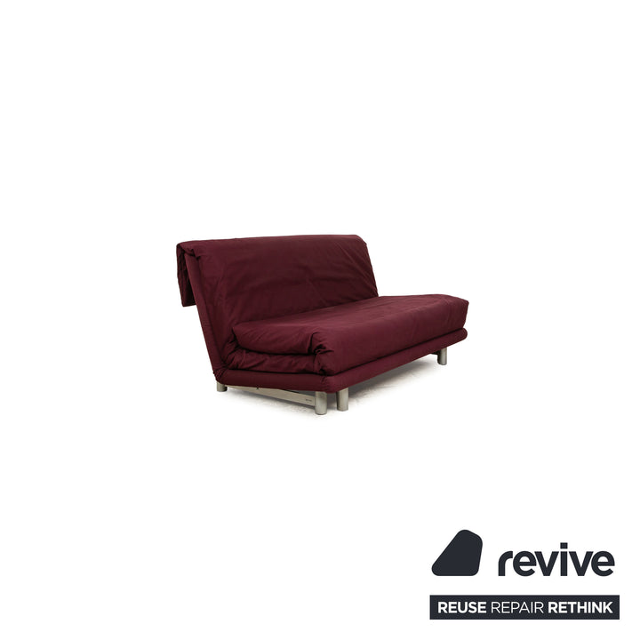 Ligne roset Multy tissu 3 places violet fonction manuelle fonction sommeil canapé canapé convertible