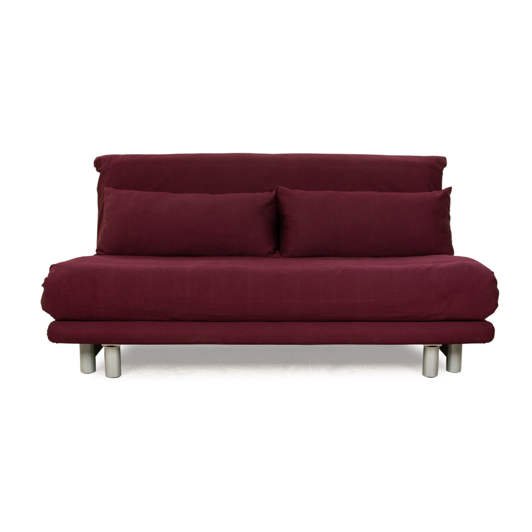 Ligne roset Multy tissu 3 places violet fonction manuelle fonction sommeil canapé canapé convertible
