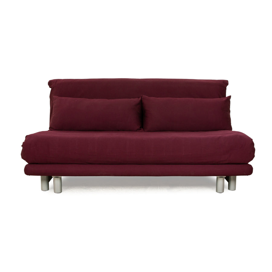 Ligne roset Multy tissu 3 places violet fonction manuelle fonction sommeil canapé canapé convertible