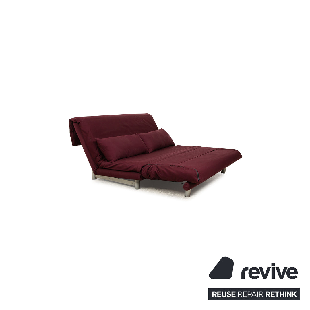 Ligne roset Multy tissu 3 places violet fonction manuelle fonction sommeil canapé canapé convertible
