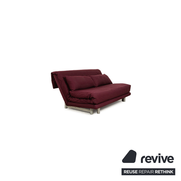 Ligne roset Multy tissu 3 places violet fonction manuelle fonction sommeil canapé canapé convertible