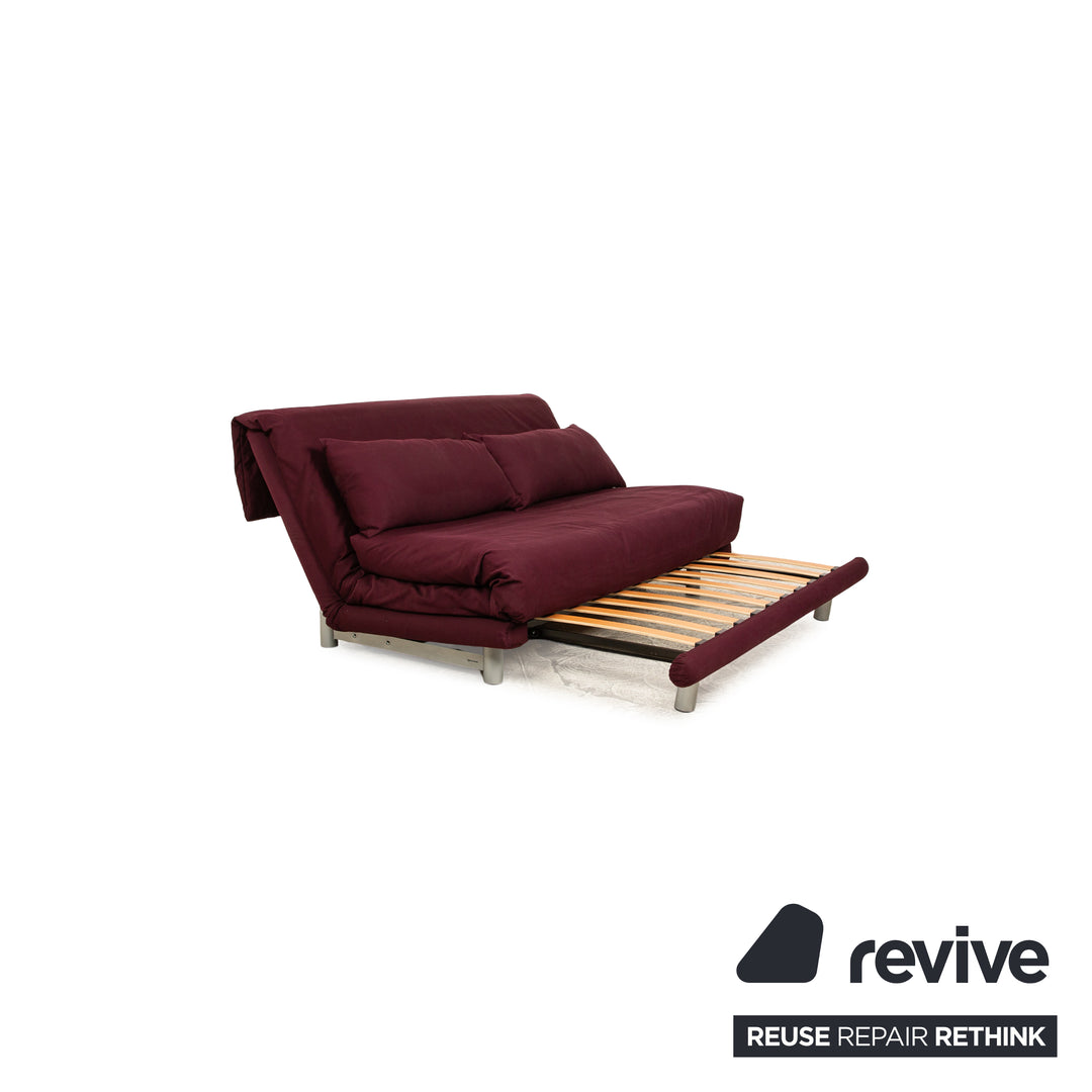 ligne roset Multy Stoff Dreisitzer Violett manuelle Funktion Schlaffunktion Sofa Couch Schlafsofa